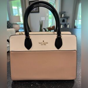Kate Spade-Beautiful Black and Tan Satchel
